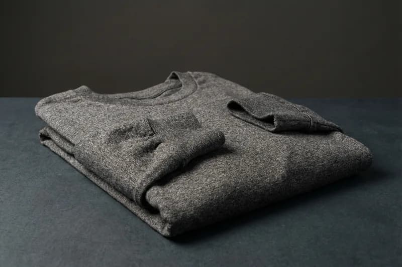 Long sleeve crew neck tee and hoodie for cooler weather