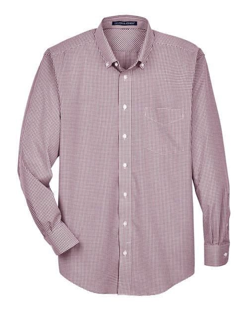Men's Crown Collection Gingham Check Woven Dress Shirt