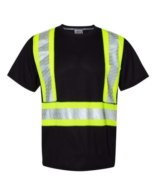 Unisex EV Series Enhanced Visibility Contrast Pocket T-Shirt