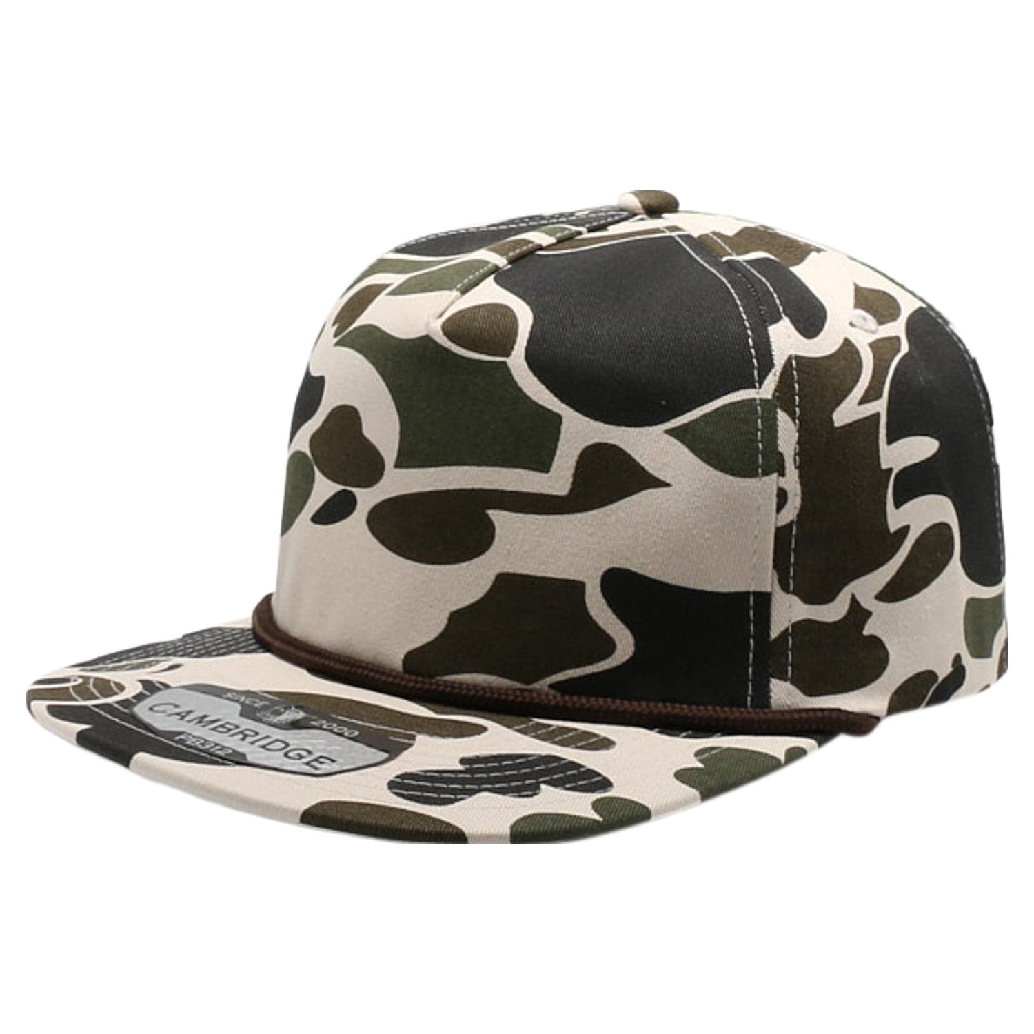 5 Panel Old School Camo Unstructured Rope