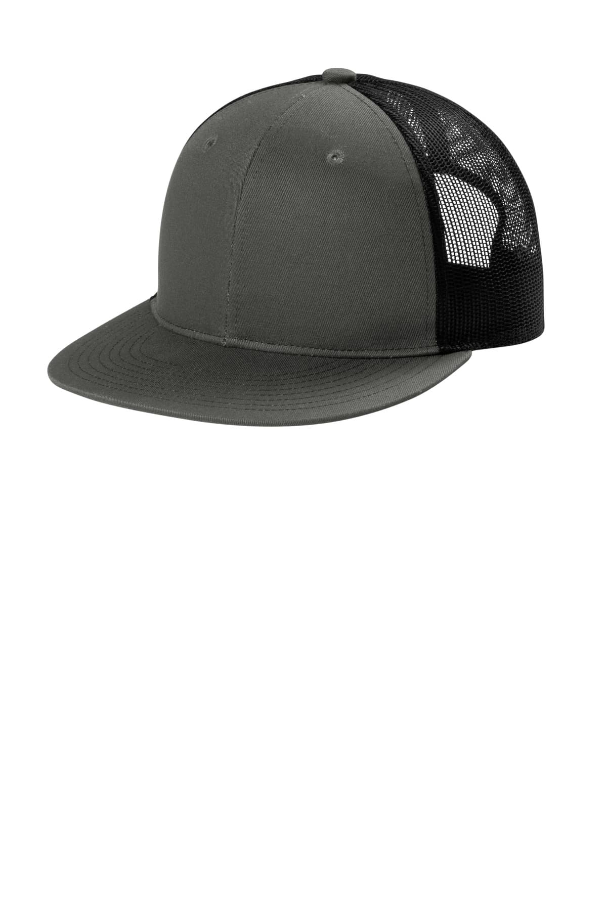 Snapback Flat Bill Trucker Cap