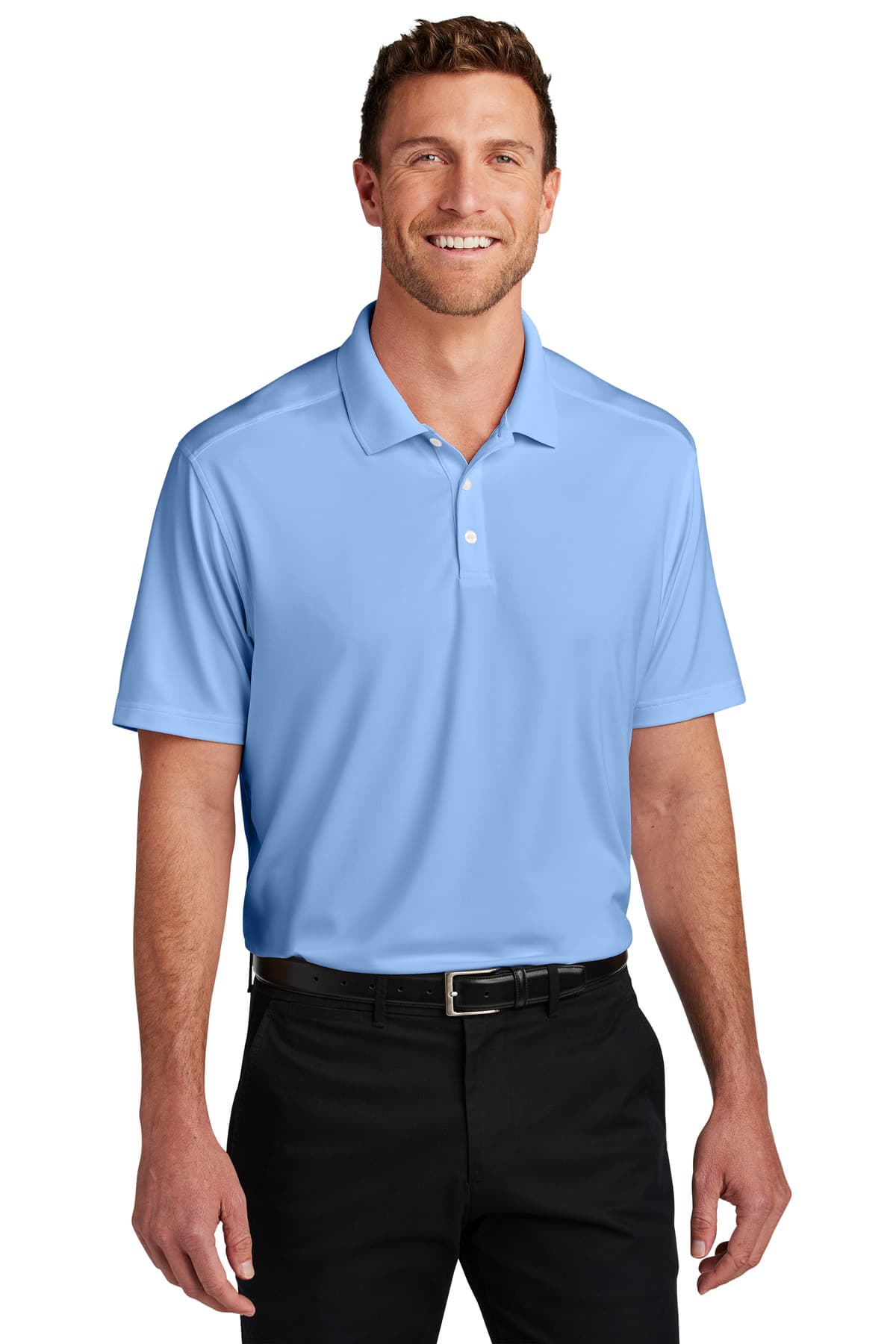 City Stretch Flat Knit Polo