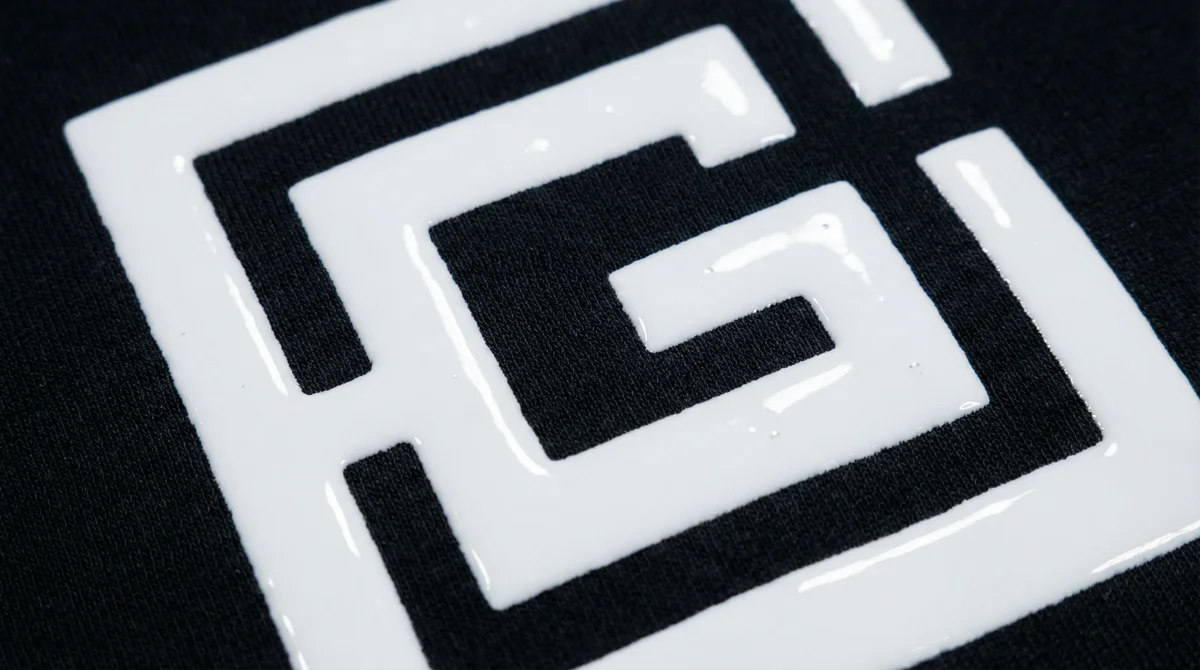 Heavy solid ink DTF print — thick opaque coverage